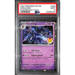 PSA9 - 2024 Pokemon - Ceruledge 040/091 - Pokemon Day - TCGroupAU
