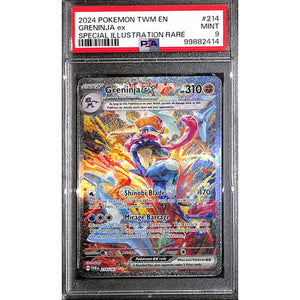 PSA9 - 2024 Pokemon - Greninja Ex 214/167 - Twm En - TCGroupAU