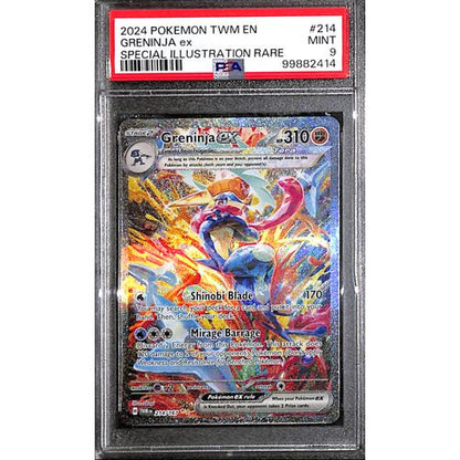 PSA9 - 2024 Pokemon - Greninja Ex 214/167 - Twm En - TCGroupAU