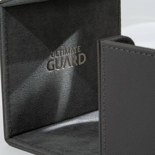 Ultimate Guard Sidewinder 80+ Xenoskin Monocolor Grey Deck Box - view 3 - TCGroupAU