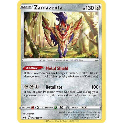 Zamazenta (097/159)  - Crown Zenith - Pokemon - TCGroupAU