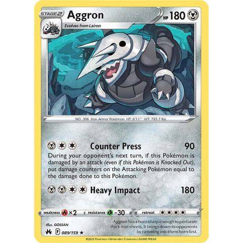 Aggron (089/159)  - Crown Zenith - Pokemon - TCGroupAU