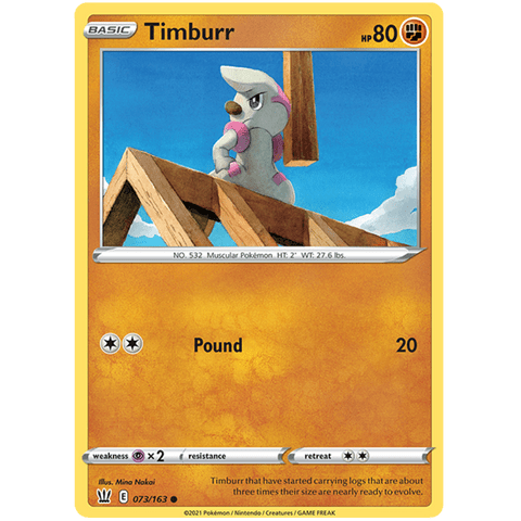 Timburr 073/163 - Battle Styles - Pokemon - TCGroupAU
