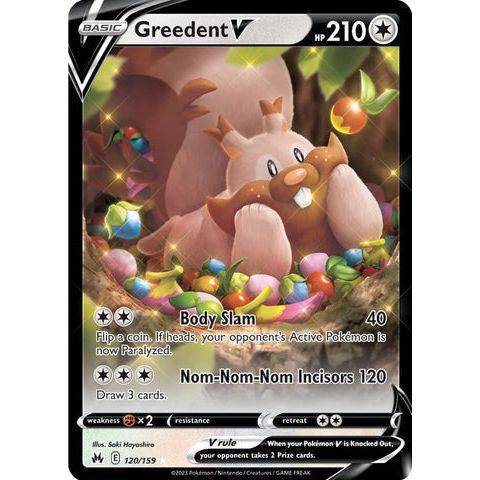 Greedent V (120/159)  - Crown Zenith - Pokemon - TCGroupAU