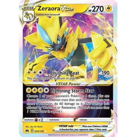 Zeraora VSTAR (055/159)  - Crown Zenith - Pokemon - TCGroupAU