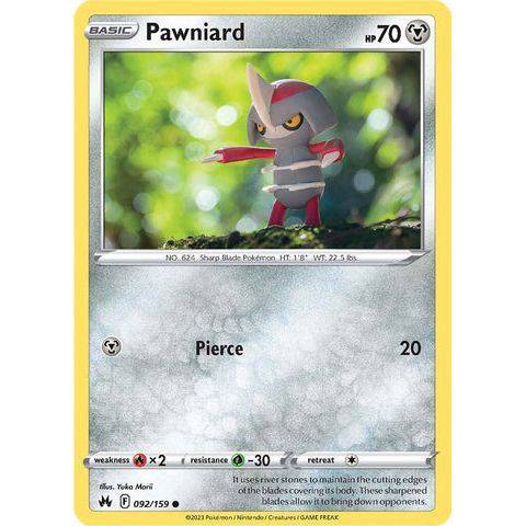 Pawniard (092/159)  (92)  - Crown Zenith - Pokemon - TCGroupAU