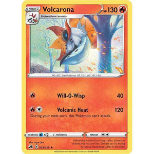 Volcarona (025/159)  - Crown Zenith - Pokemon Single Card