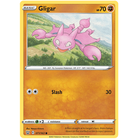 Gligar 071/163 - Battle Styles - Pokemon - TCGroupAU