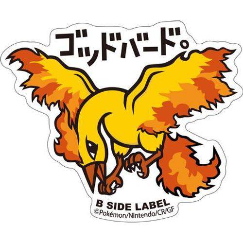 B-Side Label - Pokemon Center Sticker - Moltres - TCGroupAU
