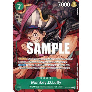 OP02-041R Monkey.D.Luffy (Alternate Art) (Foil) Single Card