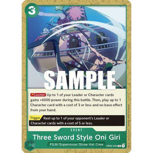 OP02-045C Three Sword Style Oni Giri Single Card