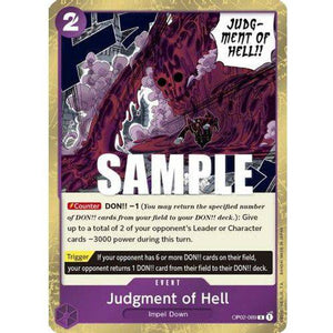 OP02-089R Judgment of Hell (Foil) Single Card
