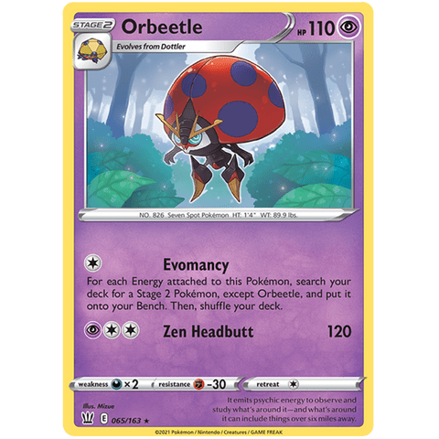 Orbeetle 065/163 - Battle Styles - Pokemon - TCGroupAU