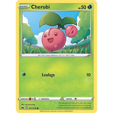 Cherubi (011/159)  - Crown Zenith - Pokemon - TCGroupAU