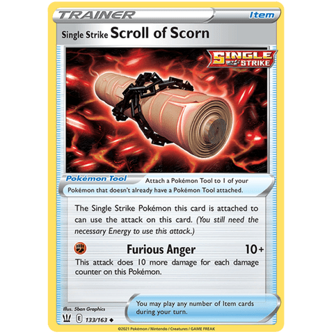 Single Strike Scroll of Scorn 133/163 - Battle Styles - Pokemon - TCGroupAU