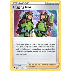 Digging Duo (126/159)  - Crown Zenith - Pokemon Single Card