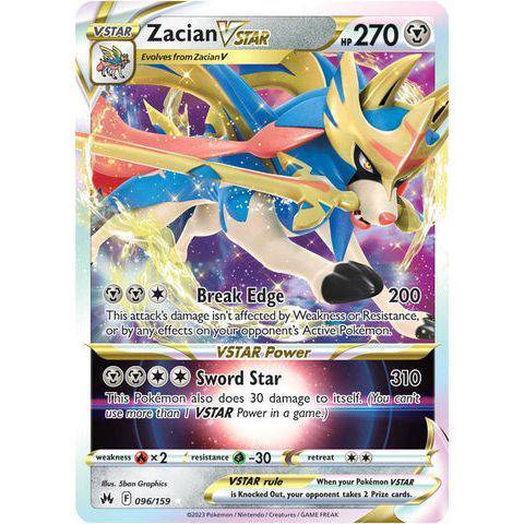 Zacian VSTAR (096/159)  - Crown Zenith - Pokemon - TCGroupAU