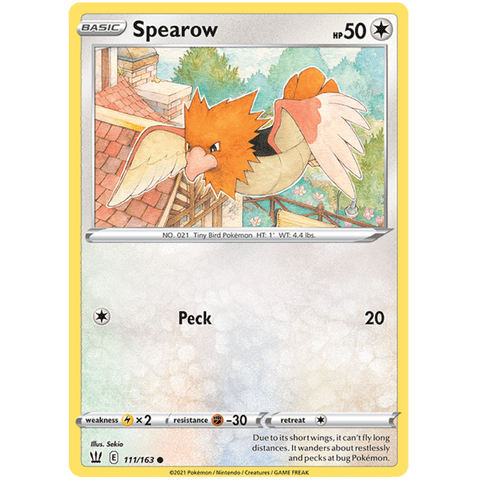 Spearow 111/163 - Battle Styles - Pokemon - TCGroupAU