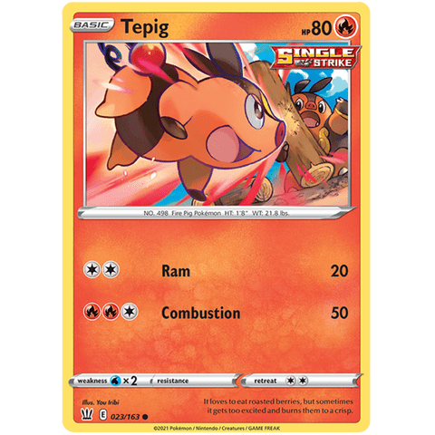 Tepig 023/163 - Battle Styles - Pokemon - TCGroupAU