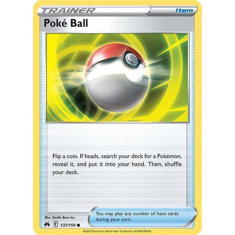 Poke Ball (137/159)  - Crown Zenith - Pokemon - TCGroupAU
