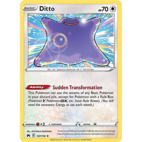 Ditto (107/159)  - Crown Zenith - Pokemon - TCGroupAU