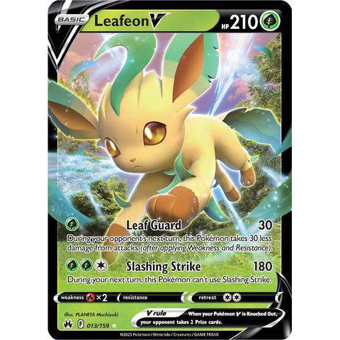 Leafeon V (013/159)  - Crown Zenith - Pokemon - TCGroupAU