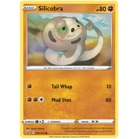 Silicobra 081/163 - Battle Styles - Pokemon - TCGroupAU