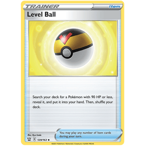 Level Ball 129/163 - Battle Styles - Pokemon Single Card