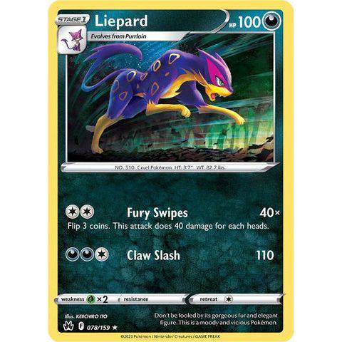 Liepard (078/159)  - Crown Zenith - Pokemon - TCGroupAU