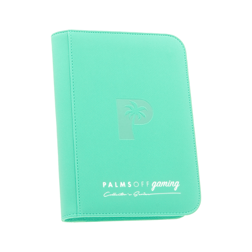 Palms Off Gaming - 4 Pocket Zip Trading Card Binder - Turquoise - TCGroupAU