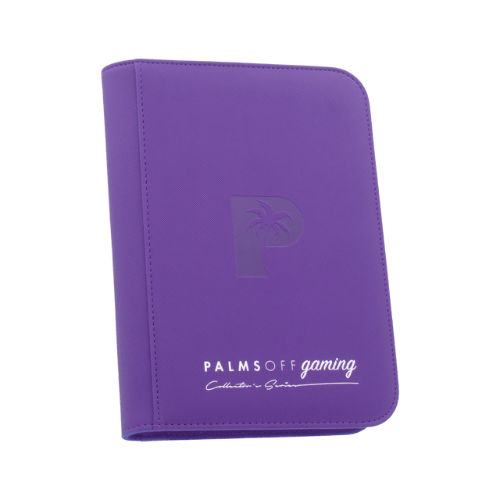 Palms Off Gaming - 4 Pocket Zip Trading Card Binder - Purple - TCGroupAU