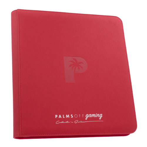 Palms Off Gaming - 12 Pocket Zip Trading Card Binder - Red - TCGroupAU