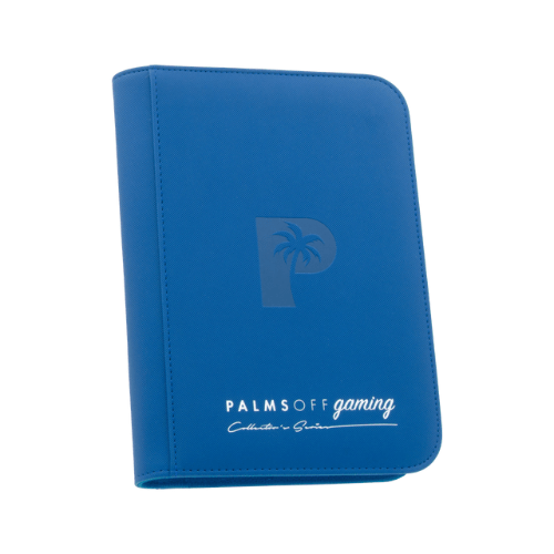 Palms Off Gaming - 4 Pocket Zip Trading Card Binder - Blue - TCGroupAU