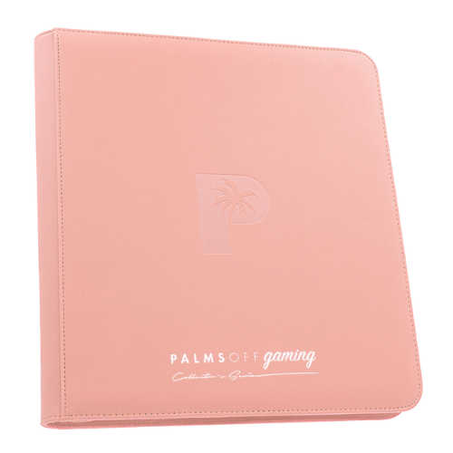 Palms Off Gaming - 12 Pocket Zip Trading Card Binder - Pink - TCGroupAU