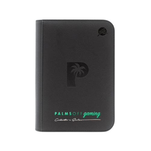 Palms Off Gaming - 4 Pocket Zip Trading Card Binder - Black - TCGroupAU