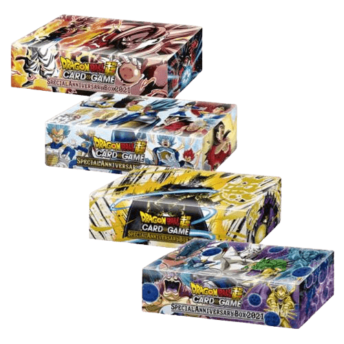 Dragon Ball Super Card Game - Special Anniversary Box 2021 - Full Set (4 Boxes) - TCGroupAU