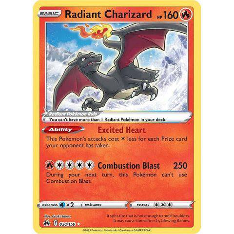 Radiant Charizard (020/159)  - Crown Zenith - Pokemon - TCGroupAU