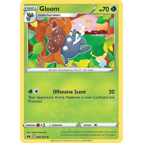 Gloom (002/159)  - Crown Zenith - Pokemon - TCGroupAU