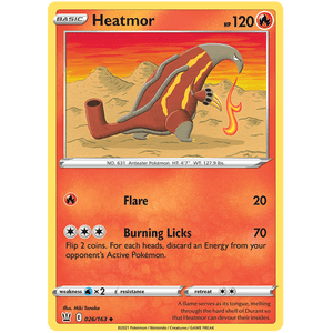 Heatmor 026/163 - Battle Styles - Pokemon Single Card