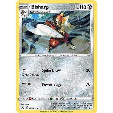 Bisharp (093/159)  - Crown Zenith - Pokemon - TCGroupAU