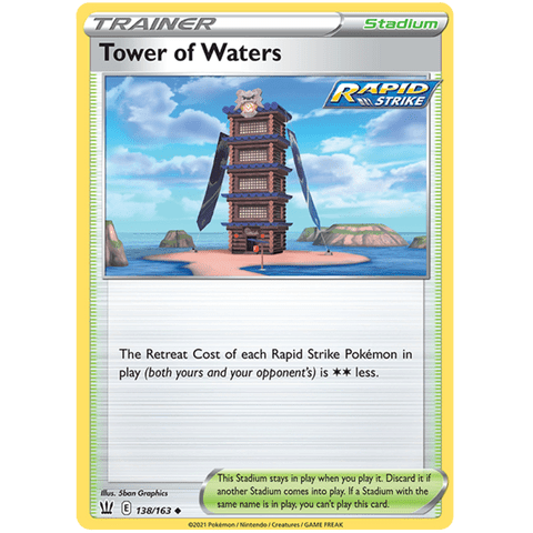 Tower of Waters 138/163 - Battle Styles - Pokemon - TCGroupAU