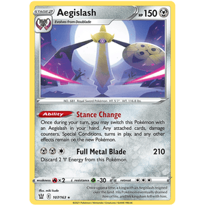 Aegislash 107/163 - Battle Styles - Pokemon - TCGroupAU