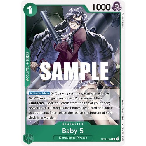 Baby 5 OP05-034 R (Foil) - One Piece Card Game Awakening of the New Era - TCGroupAU