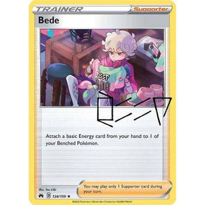 Bede (124/159) - Crown Zenith - Pokemon - TCGroupAU