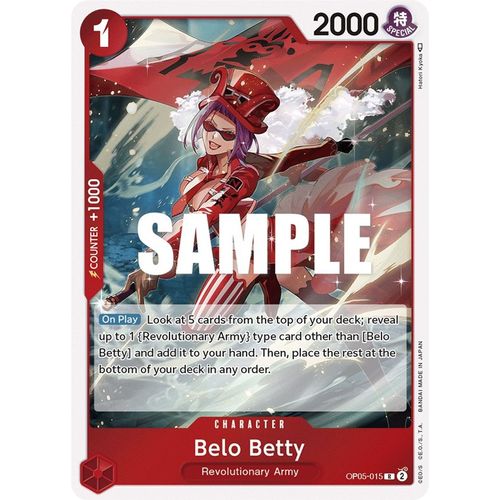 Belo Betty (015) OP05-015 R (Foil) - One Piece Card Game Awakening of the New Era - TCGroupAU