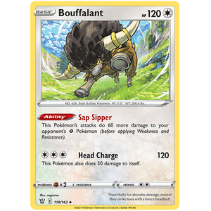 Bouffalant 118/163 - Battle Styles - Pokemon - TCGroupAU