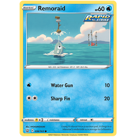 Remoraid 036/163 - Battle Styles - Pokemon - TCGroupAU