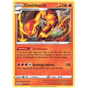 Centiskorch 030/163 - Battle Styles - Pokemon - TCGroupAU