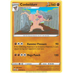 Conkeldurr 075/163 - Battle Styles - Pokemon - TCGroupAU