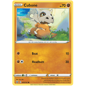 Cubone 069/163 - Battle Styles - Pokemon - TCGroupAU